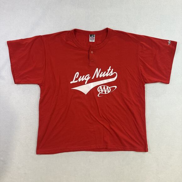 Vintage Lansing Lugnuts Shirt Men 3XL Minor League Baseball AAA Alleson Athletic - Picture 1 of 11
